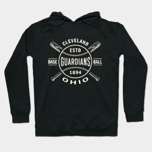 Cleveland Guardians Bats & Ball by Buck Tee Hoodie